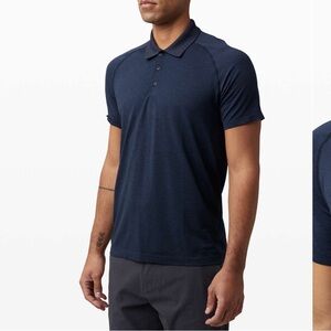 Lululemon Metal Vent Tech Polo 2.0 Mineral Blue / True Navy size Medium